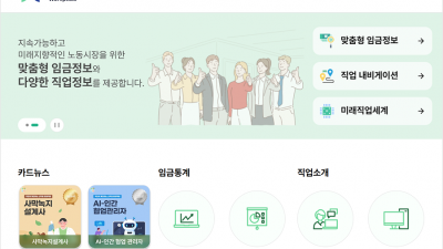 임금정보와 직업정보를 한 곳에서...워크피디아 오픈