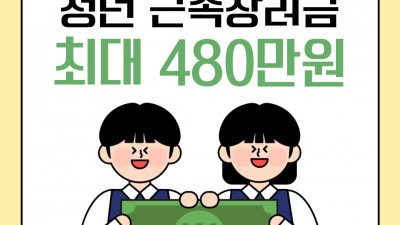 “청년 일자리 걱정 끝! 제조업 최대 480만 원 받는 근속장려금”