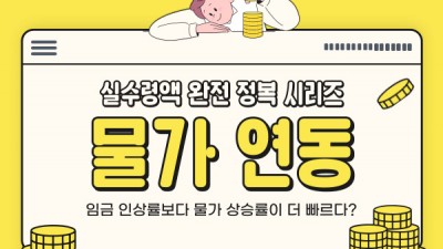 《실수령액 완전정복 시리즈 2 : 물가연동》_임금 인상률보다 물가 상승률이 더 빠르다?